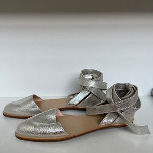 Loeffler Randall Dina D'Orsay Wrap Tie Flats